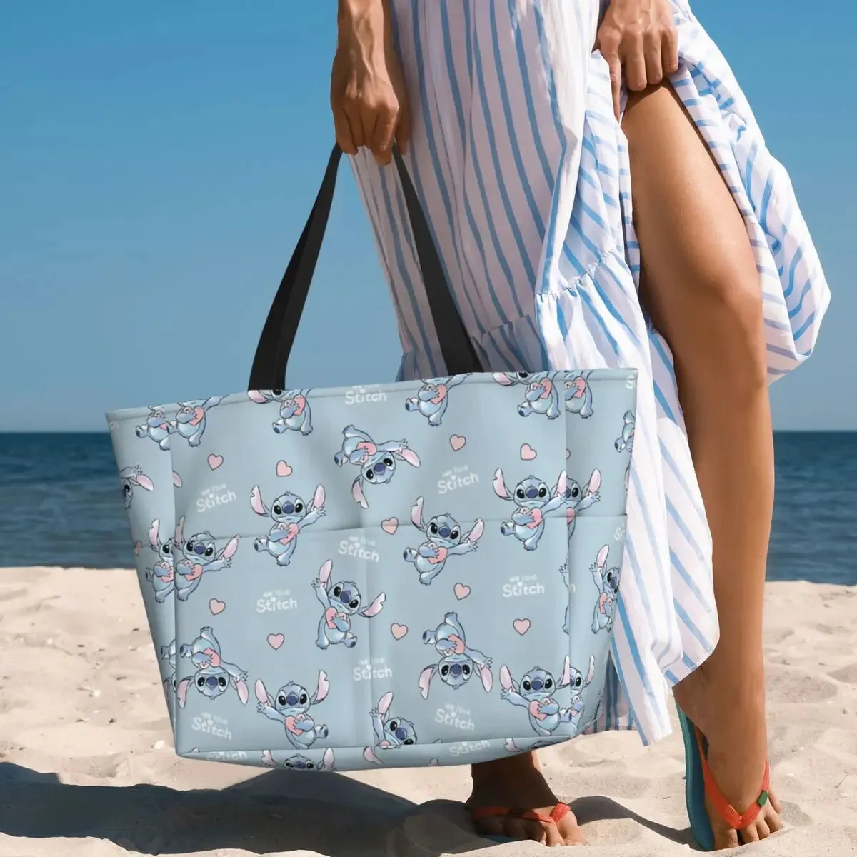 Disney Attractive Bag Beach Innovative Stitch Tote Sandproof