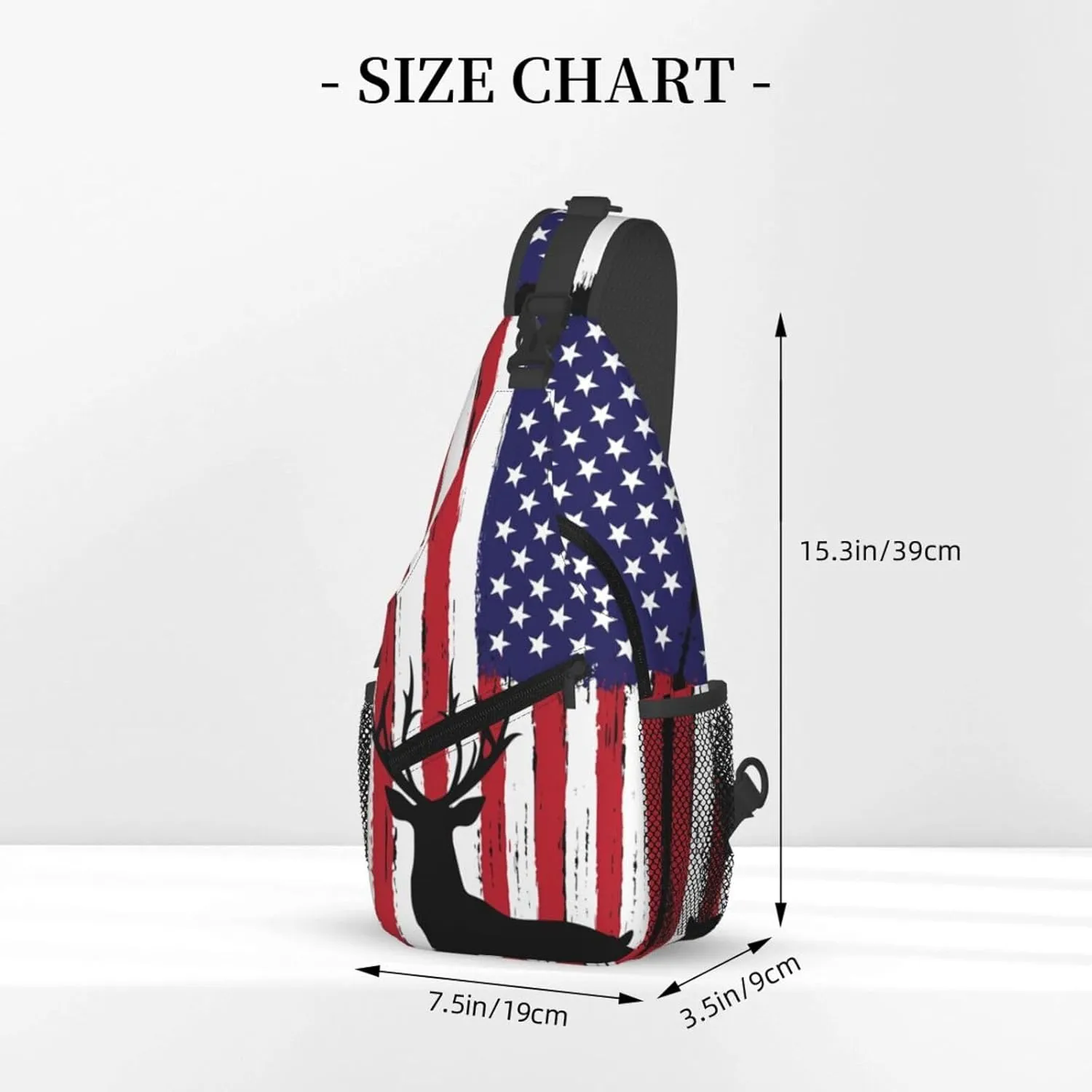 Dispatch Police Military Fire Flag Sling Bag Adjustable Chest Bags Casual Crossbody Bag Travel Shoulder Backpack
