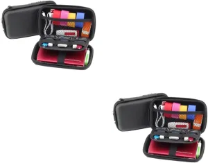 DOITOOL 2pcs Waterproof Electronics Organizer Bag Portable Travel Organizer Case Pouches