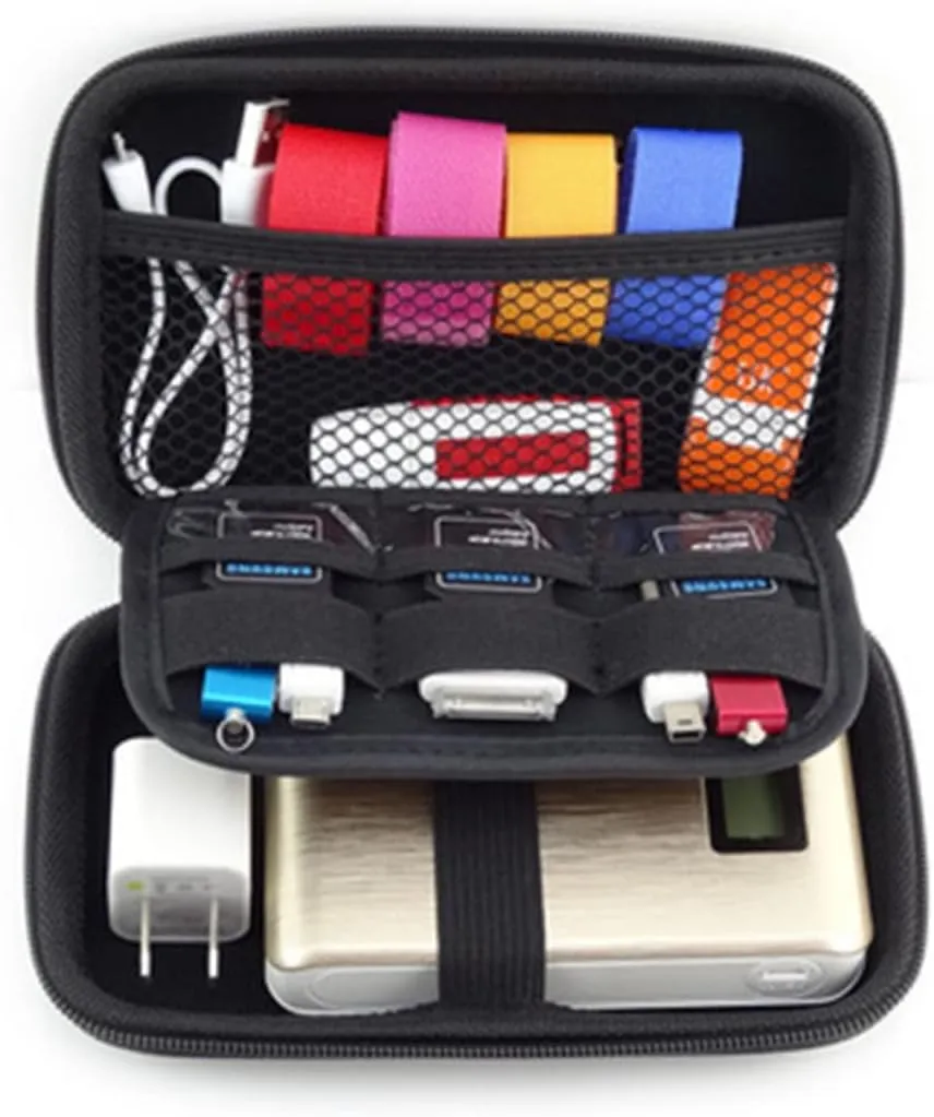 DOITOOL 2pcs Waterproof Electronics Organizer Bag Portable Travel Organizer Case Pouches