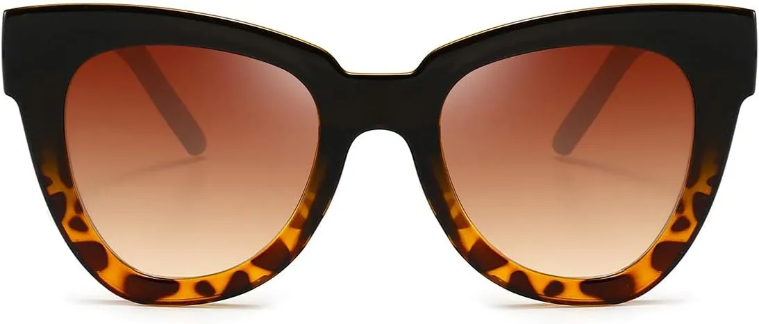 Dollger Retro Cat Eye Sunglasses Women Men Vintage Square Tortoise Shell Fashion Cateye Sunglasses
