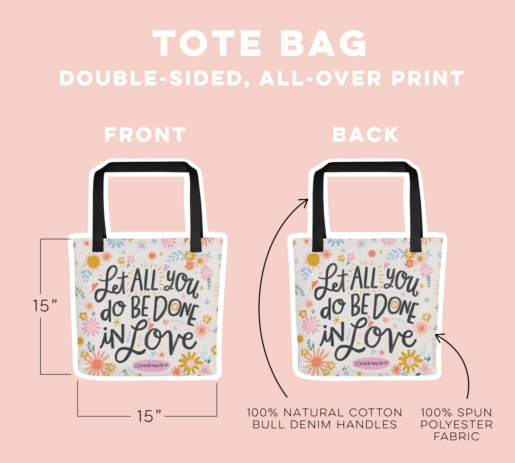 Done in Love | Christian Tote Bag