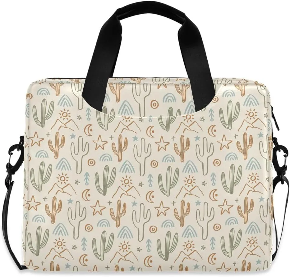 Doodle Flamingo Blue 15.6 Inch Laptop Bag Computer Briefcase Office Travel Business