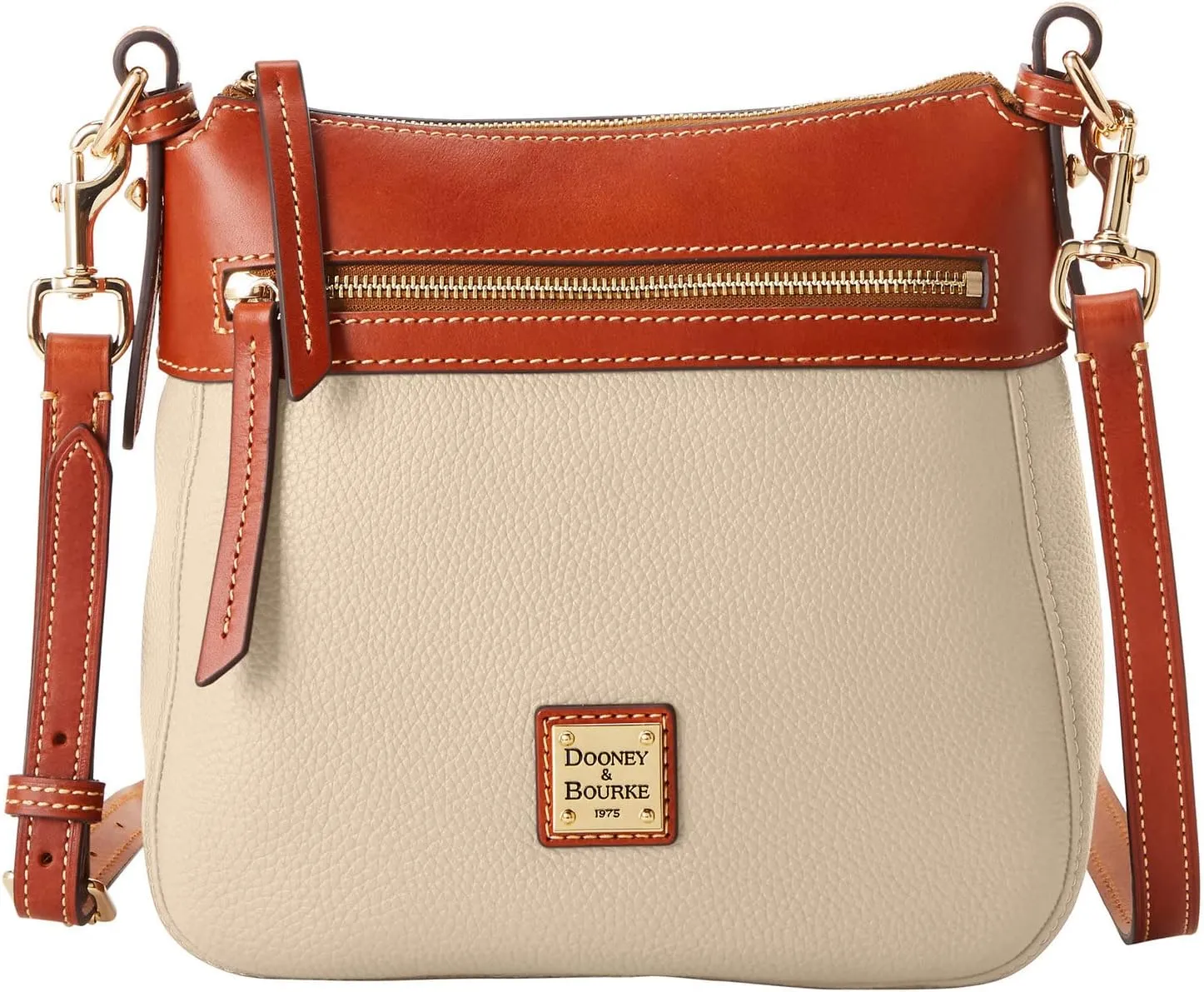 Dooney & Bourke Handbag, Pebble Grain Crossbody 25 - Bone