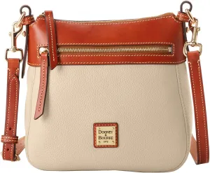 Dooney & Bourke Handbag, Pebble Grain Crossbody 25 - Bone