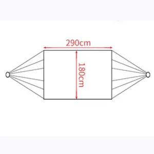 Double Camping with Swing Indoor Outdoor Portable Parachute Nylon Hammock Backpacking Patio Beach Hammock