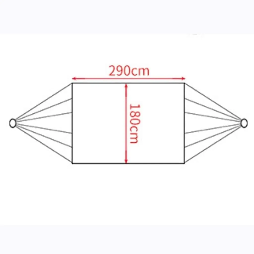 Double Camping with Swing Indoor Outdoor Portable Parachute Nylon Hammock Backpacking Patio Beach Hammock