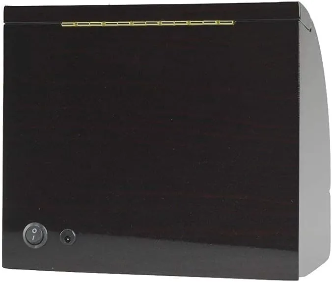 Double Watch Winder Wood Shell Piano Paint Exterior LED Touch Screen Quite Motors 5 Rotation Modes Watches (D)