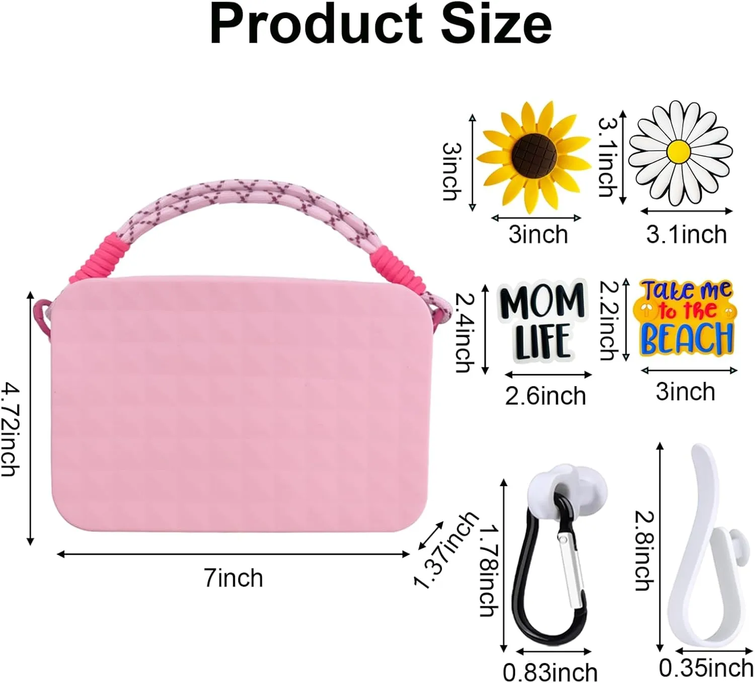 DreamCatching Bogg Bag Accessories Set - Phone Holder, Compatible Sizes, Charms