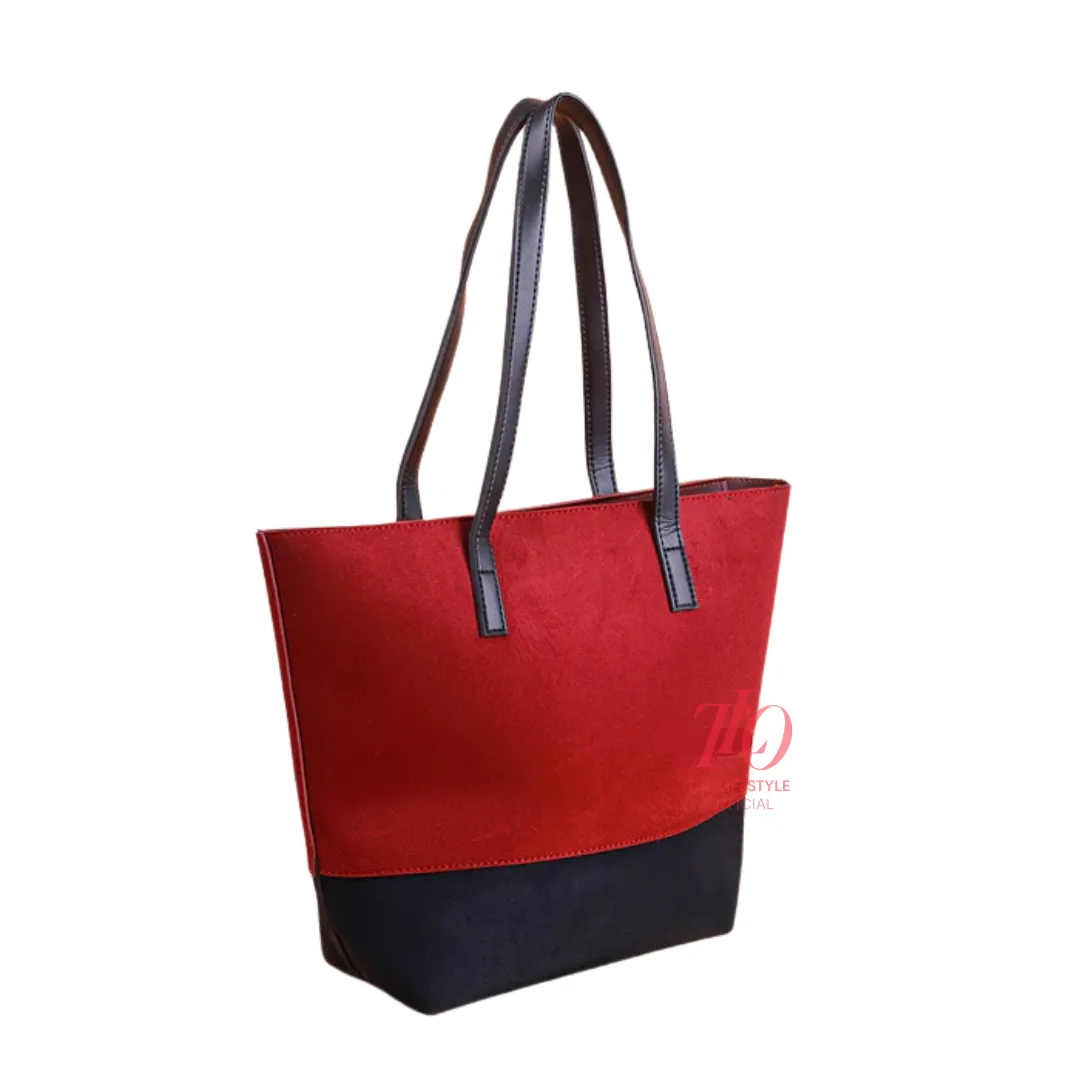 Dreamy Maroon and Black Tote Bag