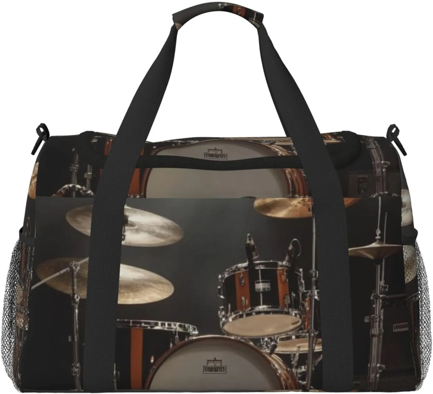 Drum Set Travel Duffel Bag Tote Bag Sports Gym Bag For Women And Men