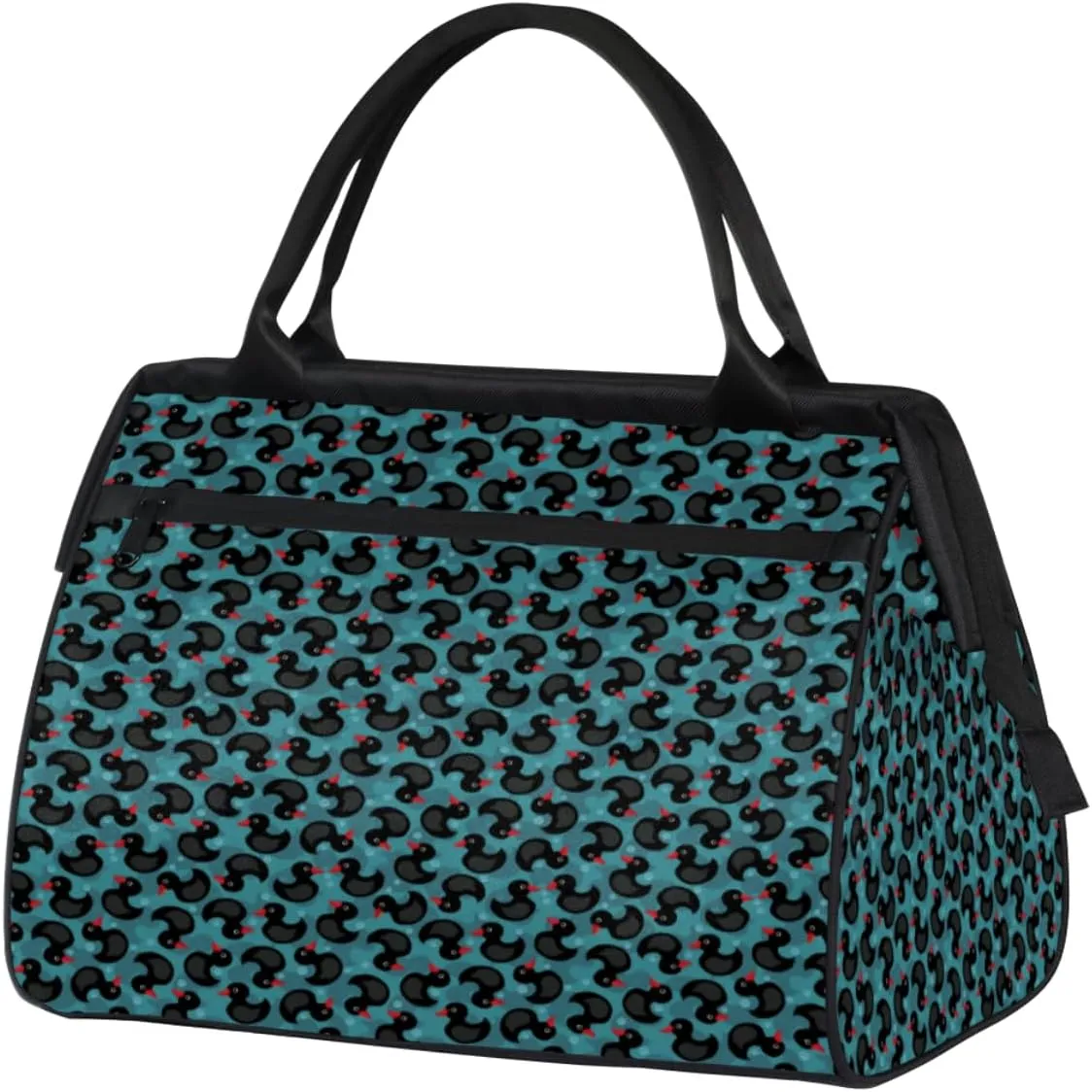 Duck Cute Indigo Weekender Bags for Women 25L Small Travel Duffel Bag Teen Girl Overnight Tote Bags Water Resistnat Gym Duffle Carry On Bag