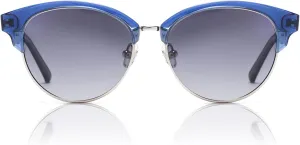 DUCO Retro Polarized Sunglasses for Women Semi Rimless Sun Glasses for Small Face Vintage Half Frame Shades 1221