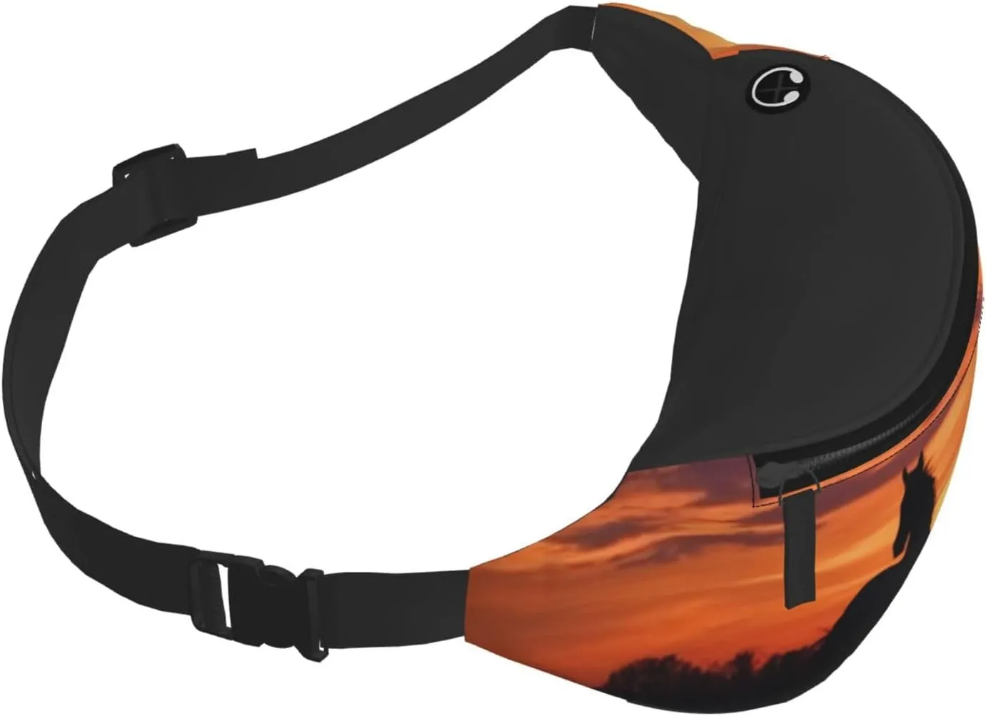 Dujiea Fanny Pack, Animal Horse Waist Bag with Headphone Hole Belt Bag Adjustable Sling Pocket Fashion Hip Bum Bag for Women Men Kids Outdoors Casual Travelling Hiking Cycling