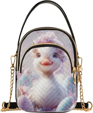 Easter Duck Egg Crossbody Bag for Women Mini Cell Phone Purse Women's Shoulder Handbag
