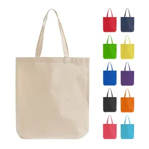 Economical 100% Cotton Tote Bags with Bottom Gusset - TG110