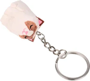 Elegant Wooden Cat Keychain Sturdy Hanging Ornament for Living Room Decor Cat Decor for Home