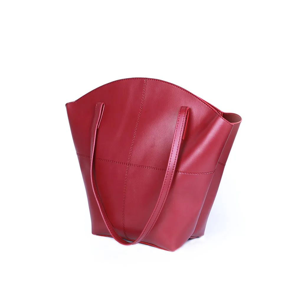Emma Maroon Tote Bag