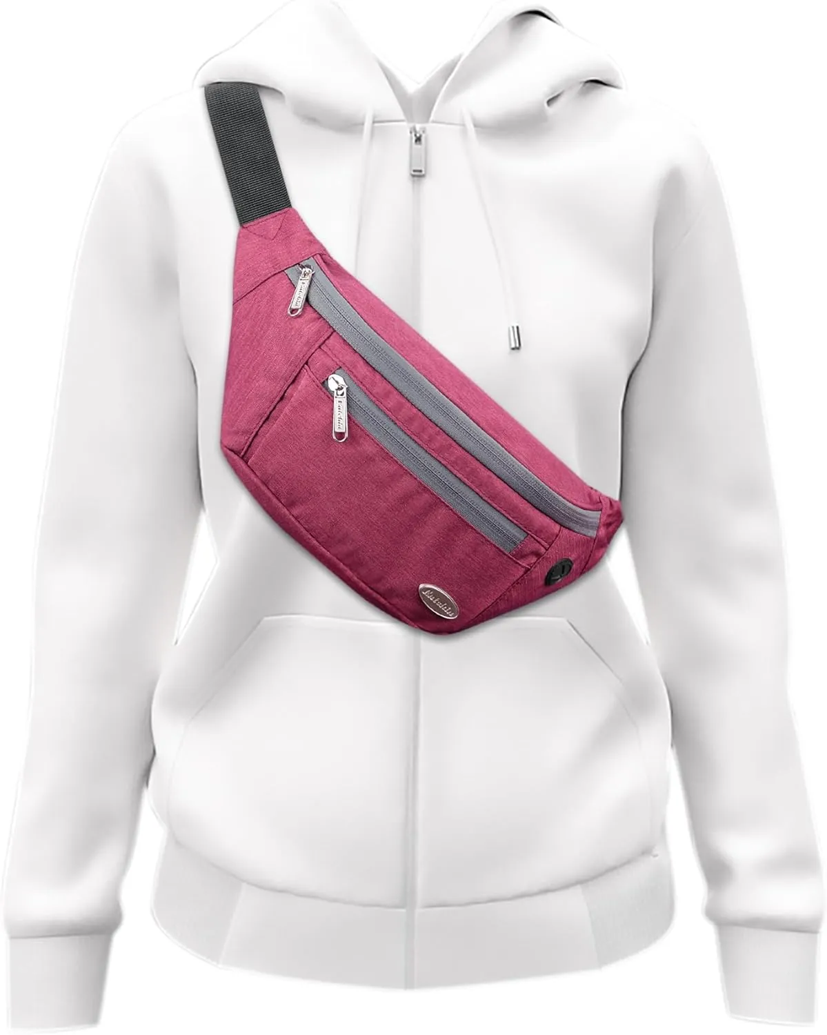 Entchin Fanny Pack for Women Men,Crossbody Belt Bag with 4-Zipper Pockets,Adjustable Waist Bag Pack,One of the Most Popular Travel Essential Gifts for Walking,Traveling,Cycling and Shopping