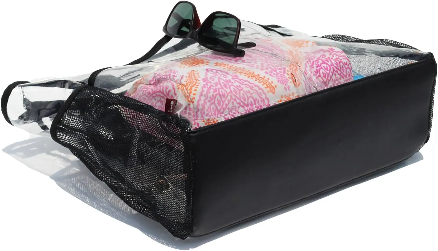 ESVAN Clear Tote bags Stadium Approved Security Travel Gym See Through Bags for Work Sports Concerts Travel Beach