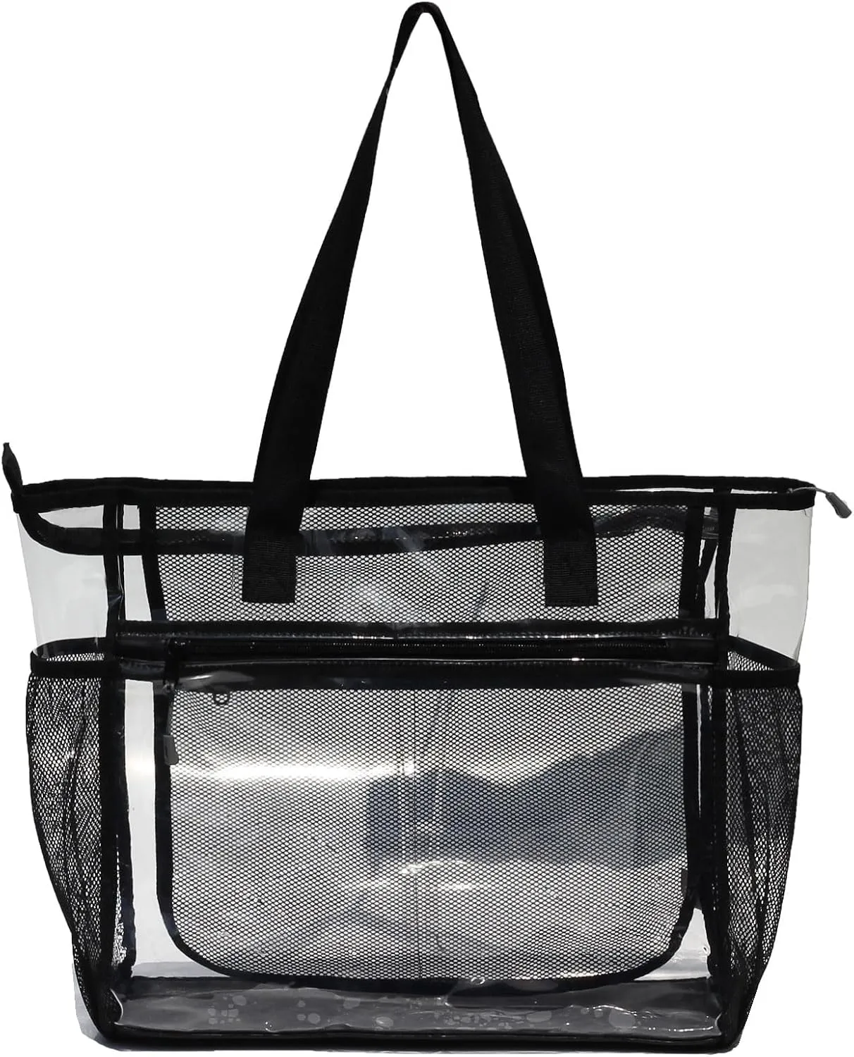 ESVAN Clear Tote bags Stadium Approved Security Travel Gym See Through Bags for Work Sports Concerts Travel Beach