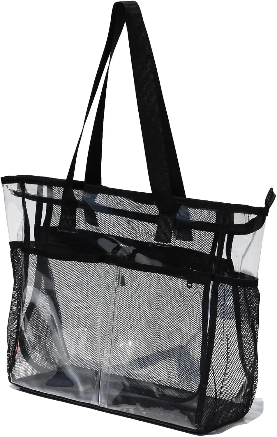 ESVAN Clear Tote bags Stadium Approved Security Travel Gym See Through Bags for Work Sports Concerts Travel Beach