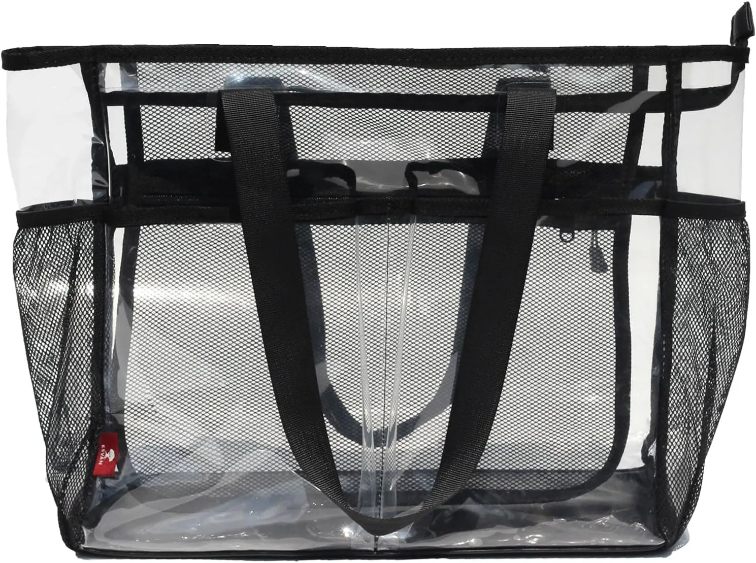 ESVAN Clear Tote bags Stadium Approved Security Travel Gym See Through Bags for Work Sports Concerts Travel Beach