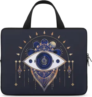 Evil Eye Blue Ancient Egyptian Laptop Bag Laptop Case Computer Messenger Bag with Adjustable Shoulder Strap