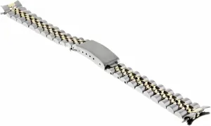 Ewatchparts 18K Stainless Steel Watch Band Bracelet Compatible With Rolex 67183, 67193, 67233, 67243, 76163, 76183 76193 76243 Heavy