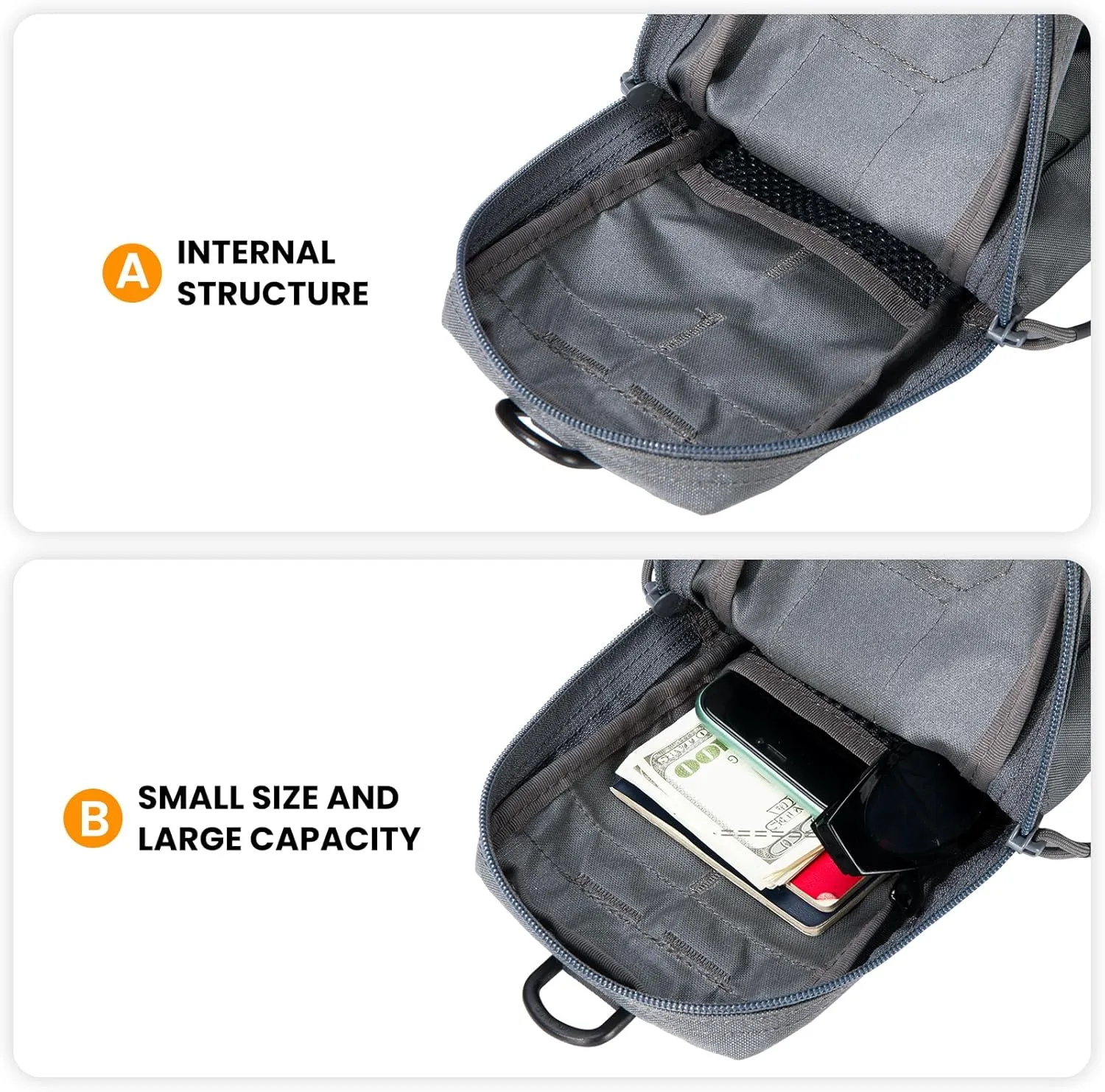 EXCELLENT ELITE SPANKER Tactical EDC Pouch Molle Utility Tool Pouches Gadget Organizer Pocket Waist Belt Bag