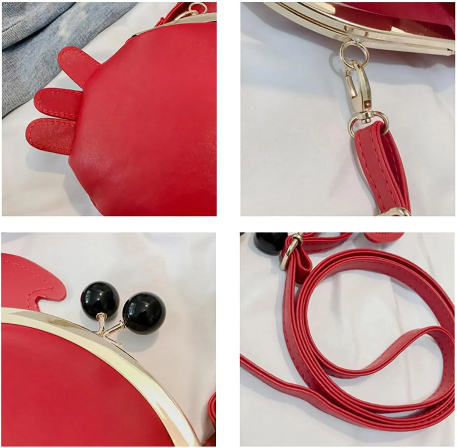 Excess Bag Bag Funny Animal Crossbody Bag Casual Women's Bag PU Leather Shoulder Bag