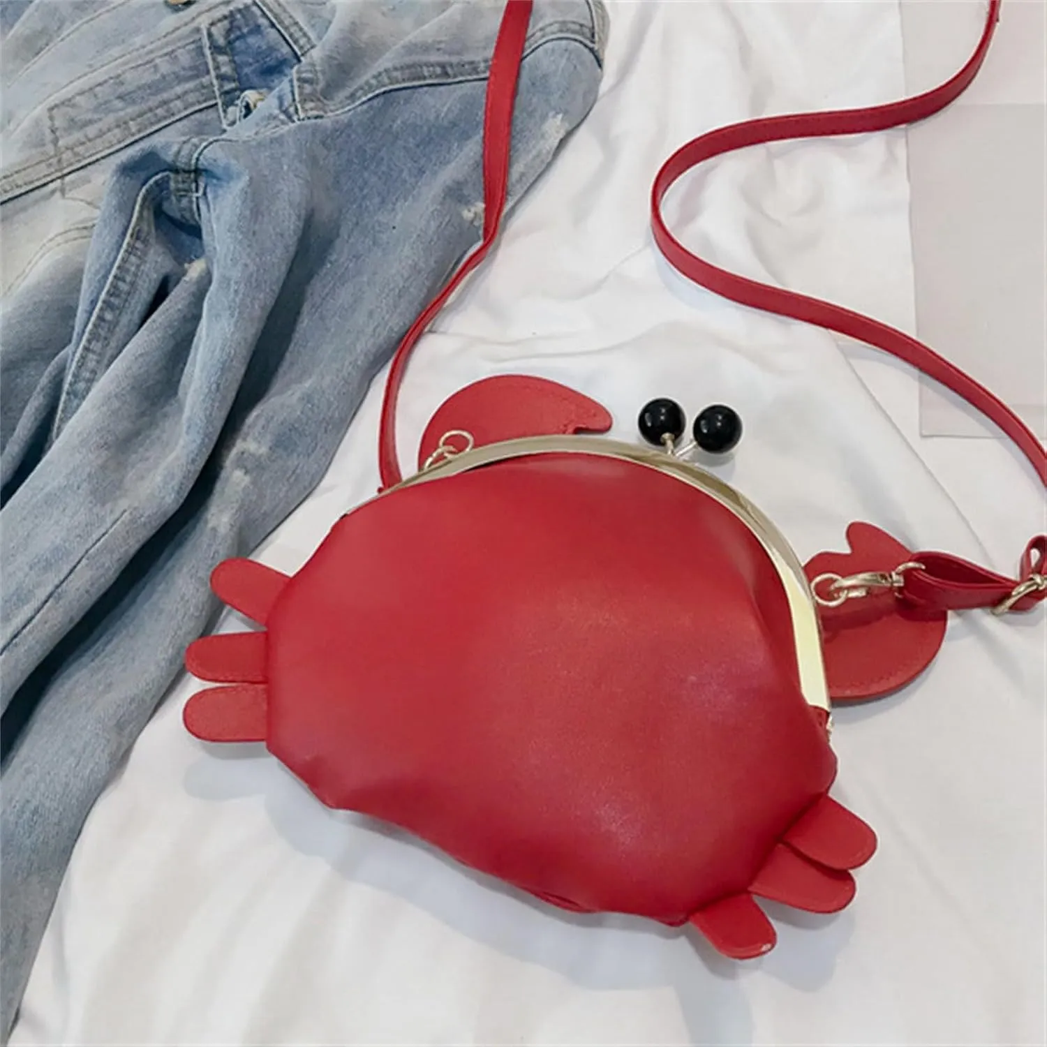 Excess Bag Bag Funny Animal Crossbody Bag Casual Women's Bag PU Leather Shoulder Bag