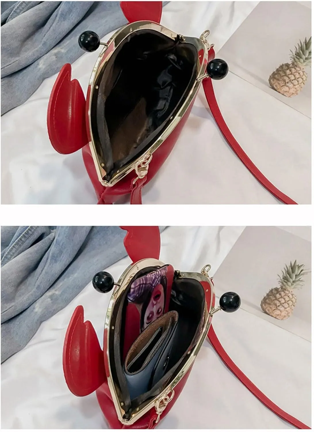 Excess Bag Bag Funny Animal Crossbody Bag Casual Women's Bag PU Leather Shoulder Bag