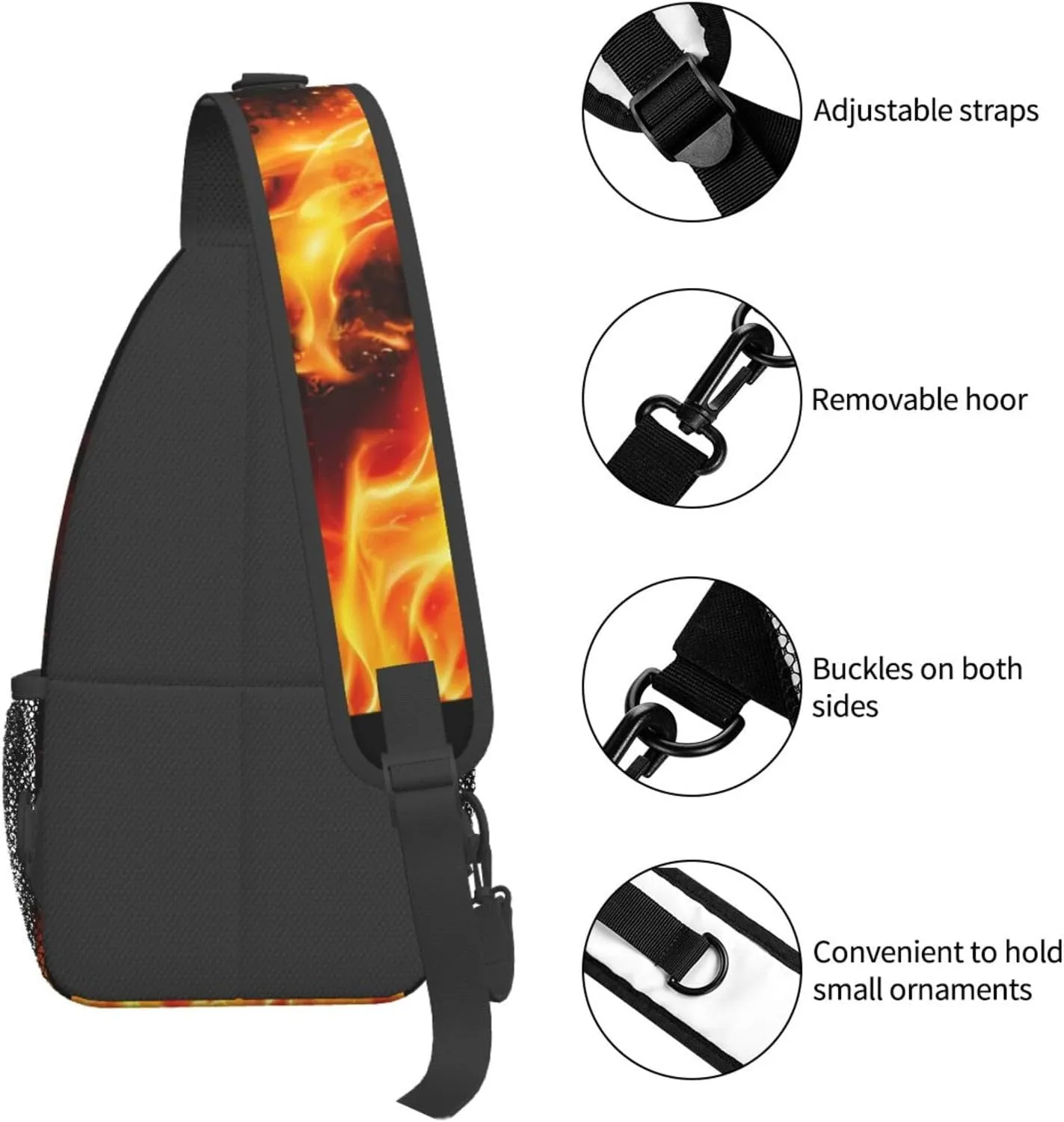 Fashion Chest Sling Bag For Women Men Adjustable Strap Crossbody Shoulder Backpack Hiking Travel Gym Unisex Daypack