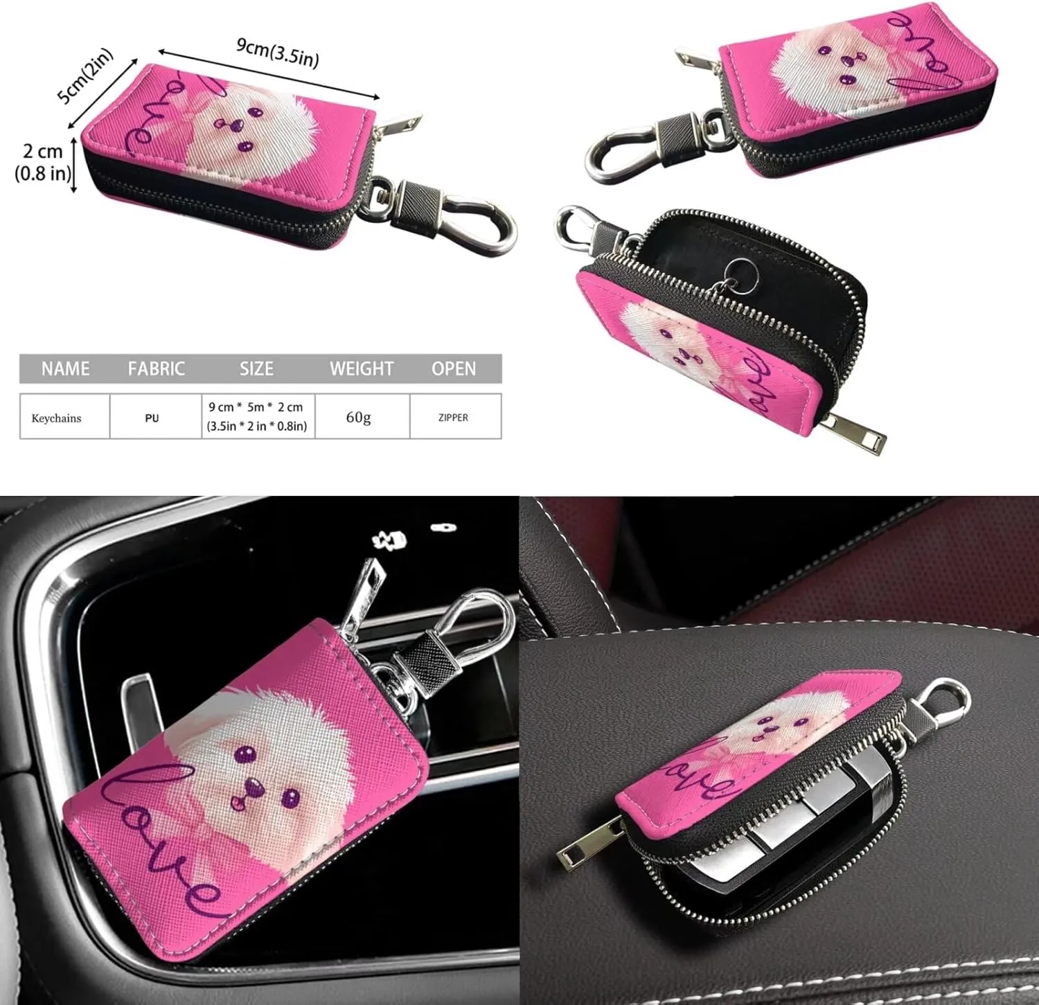 Fashion Ladies Crossbody Handbag Set Shoulder Bag PU Leather Car Key Holder Bag 2 Pieces Bucket Bag for Women