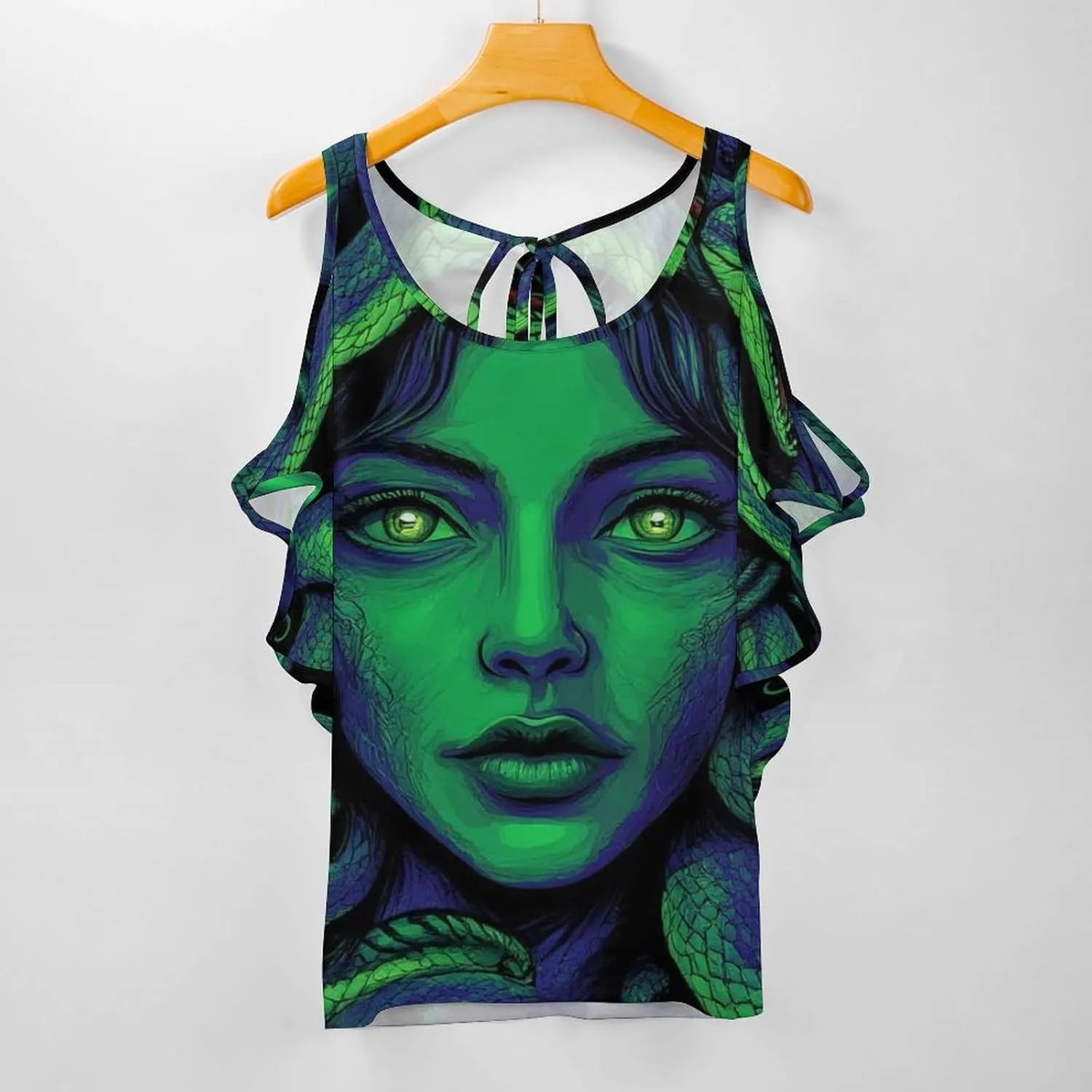 Fashion Summer Cold Shoulder T-Shirt, Casual Pullover Tops Loose Fit Blouses Shirt