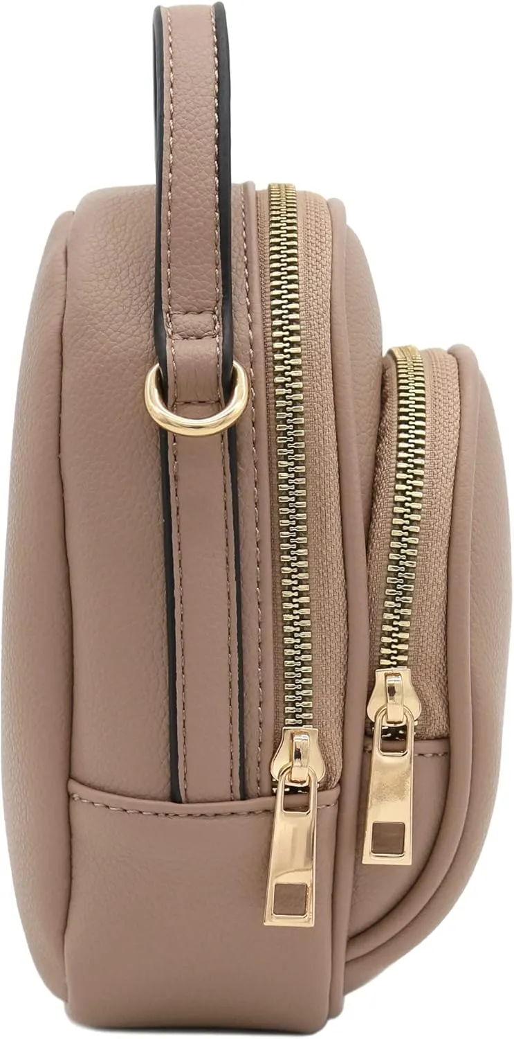 FashionPuzzle Two Compartment Mini Crossbody Bag