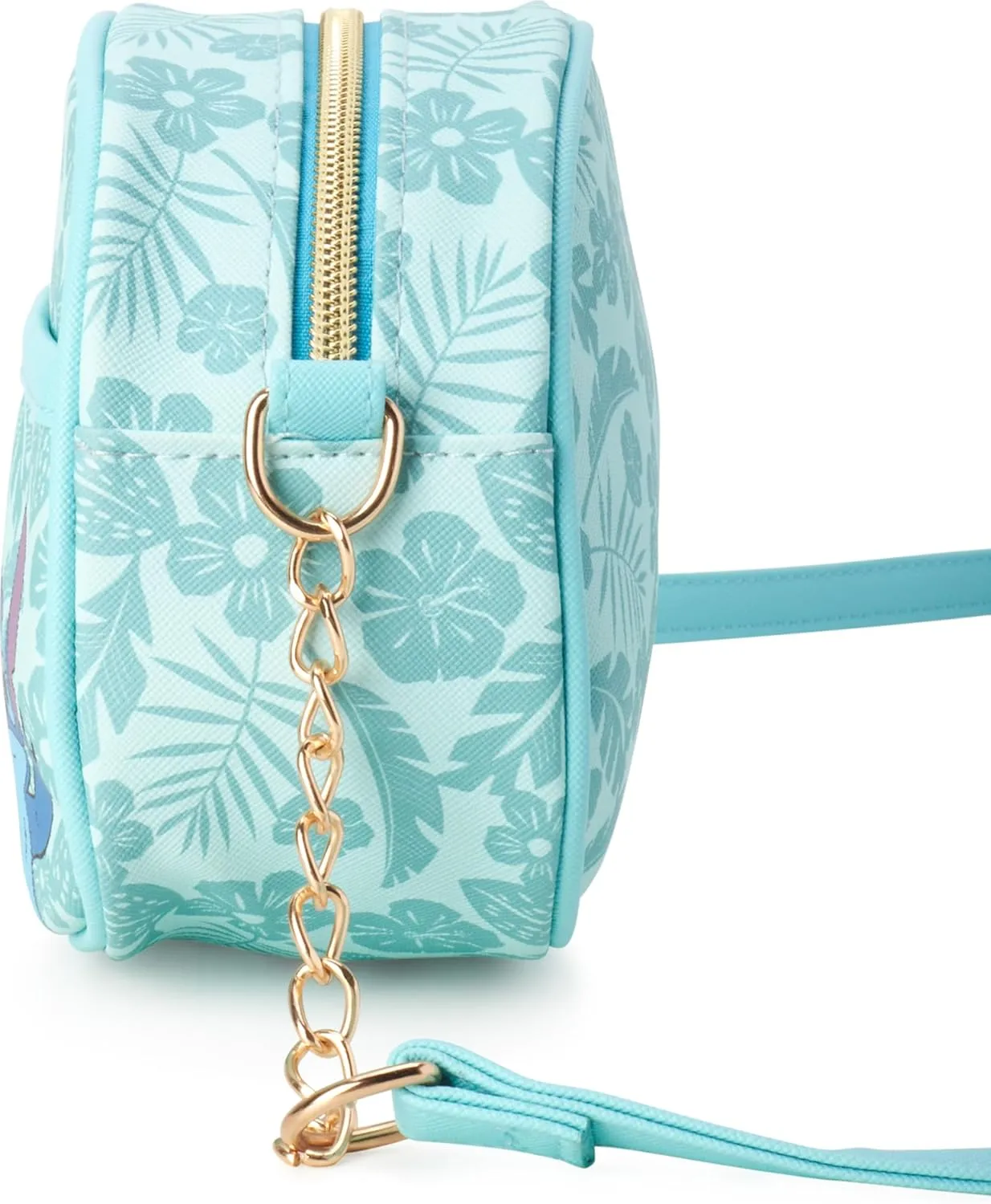Fast Forward Girls Purse - Hello Kitty, Minnie Mouse, Stitch, Descendants, and Bluey - Cute Girls Bag with Adjustable Strap, Size One Size, Stitch Blue