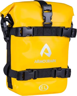 Father's Day Gifts Motorcycle Bumpers Bag Waterproof 6L Motor Crash Bar Bag with Shoulder Strap Motorcycles Side Frame Bag Riding Tools Accessories (PVC Yellow)