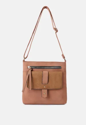 Faux Leather Sling Bag