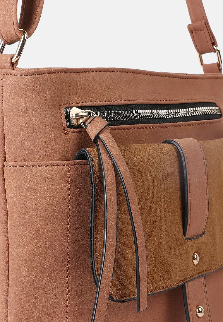 Faux Leather Sling Bag