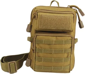 First Aid Pouch Compact Medical Storage Bag for Hiking Camping and Outdoor Activities Wear Resistant Emergency Medical Organizer with Shoulder Strap