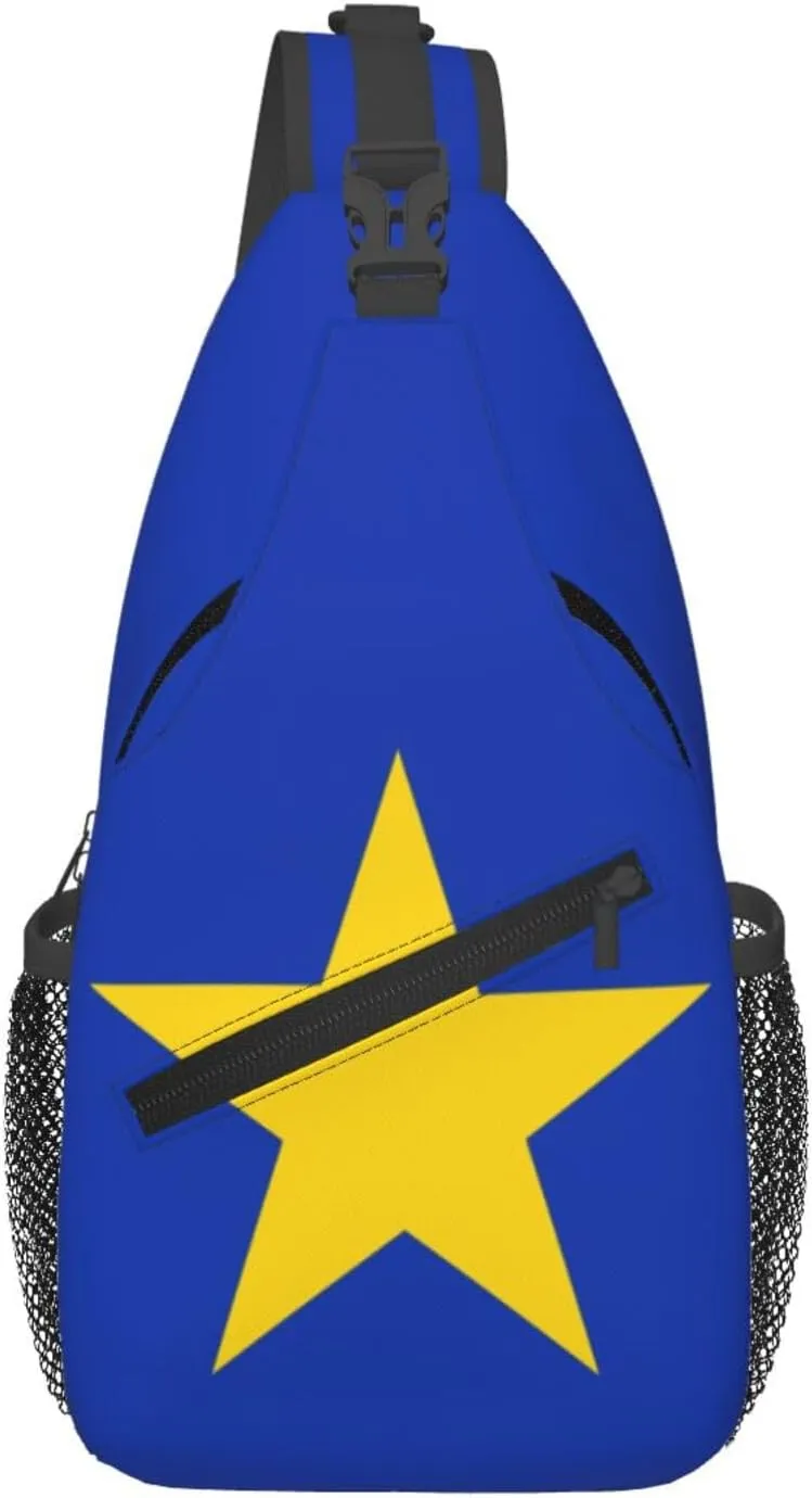 Flag of Atacama, Chile Crossbody Bags For Women Men Chest Backpack Gym Shoulder Bag Travel Outdoor Sports Casual Crossbody Bags