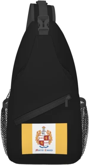 Flag Of Morris County, New Jersey Crossbody Bags For Women Men Chest Backpack Gym Shoulder Bag Travel Outdoor Sports Casual Crossbody Bags