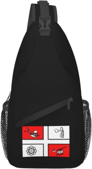 Flag Of Oklahoma City, Oklahoma (1965-1994) Crossbody Bags For Women Men Chest Backpack Gym Shoulder Bag Travel Outdoor Sports Casual Crossbody Bags