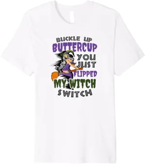 Flipped My Witch Switch Design Halloween Witch Premium T-Shirt