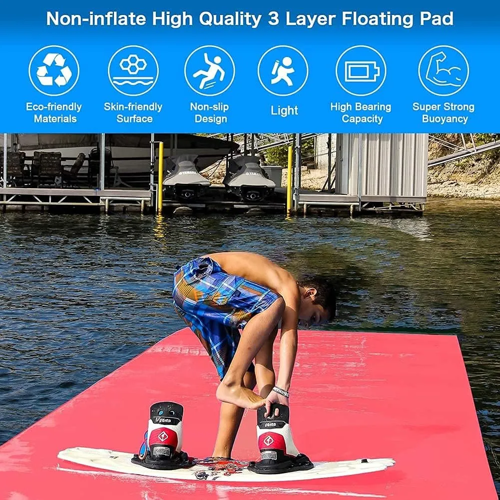 Floating Water Mat for Beach, Lake, Pool - Tear-Resistant XPE Foam, Large Float Pad to Relax and Have Fun