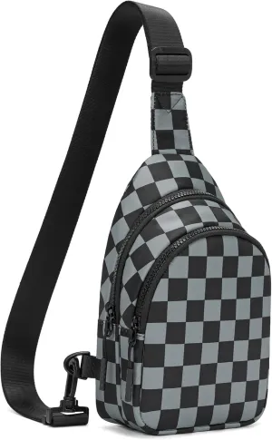 FODOKO Sling Crossbody Bag Main Compartment, Zippered Front Pockets, Adjustable Shoulder Strap, WaterResistant Lightweight