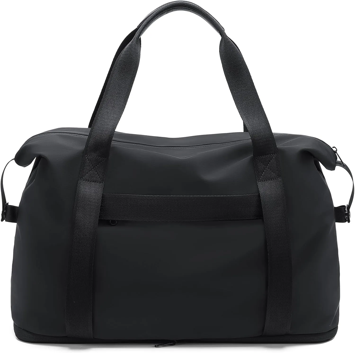 Foldable Travel Duffel Bag Carry On Yoga Tote Duffle Bags for Women Travel Sport Gym Hospital Bag Labor Delivery Overnight Luggage,40L,Black
