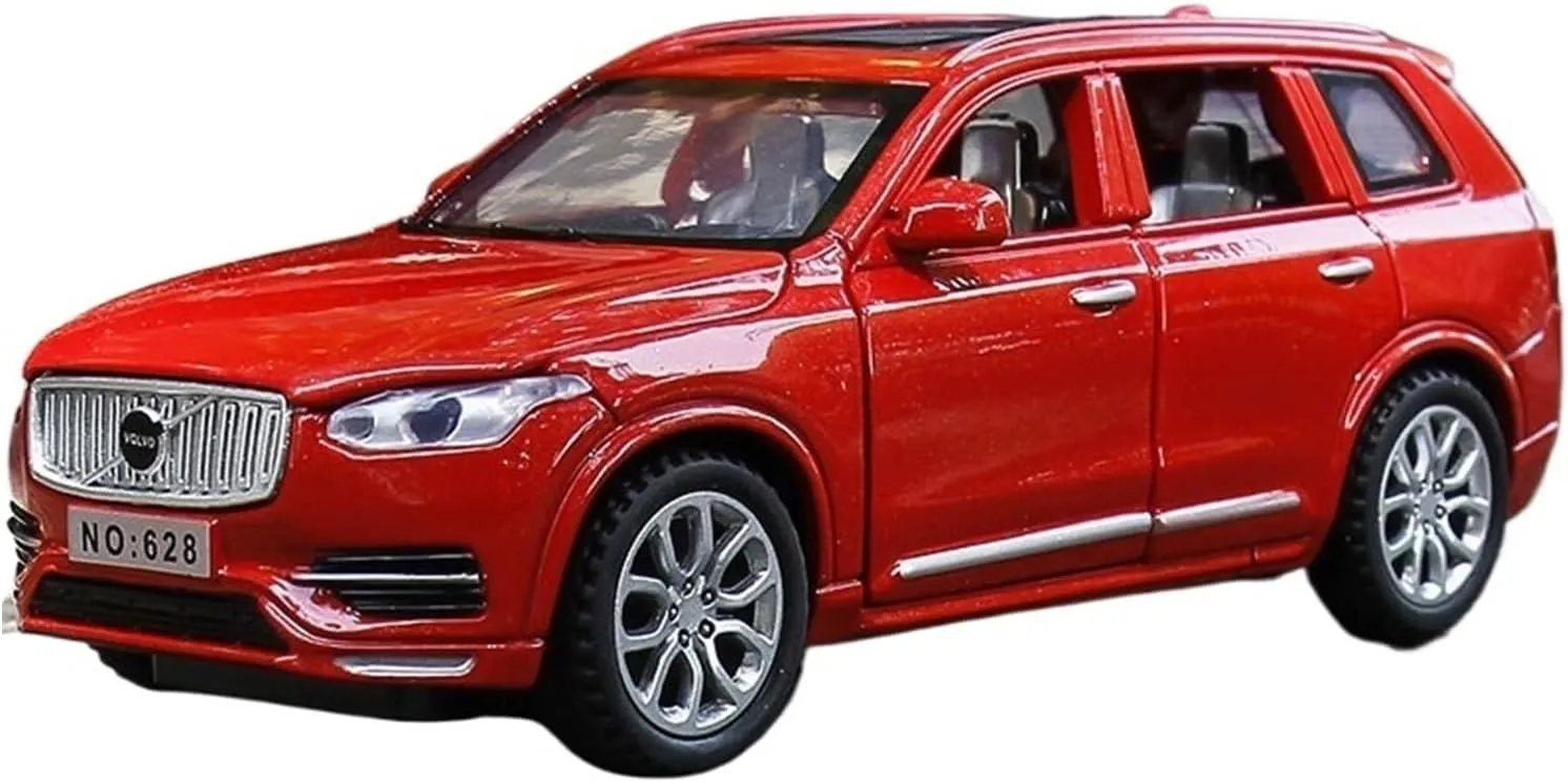 ﻿for Volvo XC90 Alloy Car Model Diecast Metal Model Sound & Light Children Toys Gift 1:32 ﻿(Black)